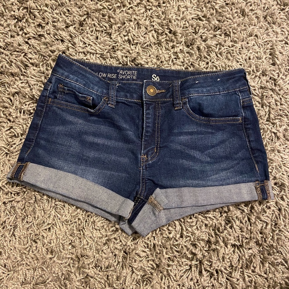 SO Dark Wash Jean Shorts